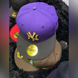 Purple Yankees purple bottom hat club 7 1/4